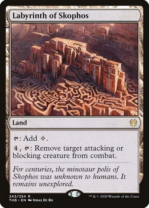Labyrinth of Skophos, carta Magic di tipo Land illustrata da Jonas De Ro