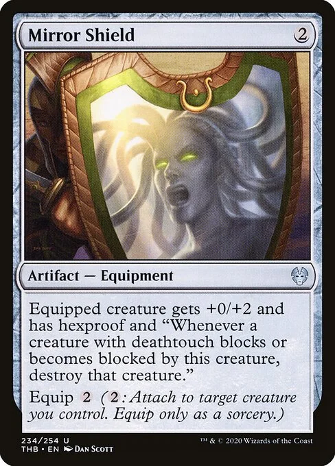 Mirror Shield, carta Magic di tipo Artifact — Equipment illustrata da Dan Murayama Scott