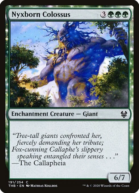 Nyxborn Colossus, carta Magic di tipo Enchantment Creature — Giant illustrata da Mathias Kollros