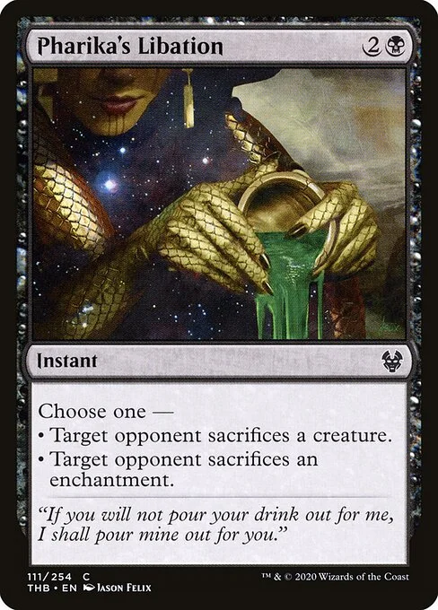 Pharika's Libation, carta Magic di tipo Instant illustrata da Jason Felix