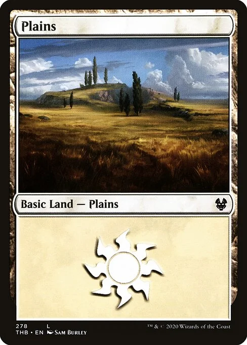 Plains, carta Magic di tipo Basic Land — Plains illustrata da Sam Burley