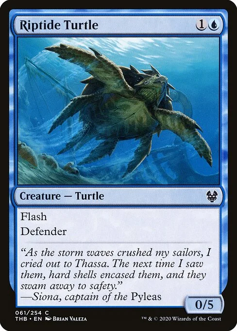 Riptide Turtle, carta Magic di tipo Creature — Turtle illustrata da Brian Valeza