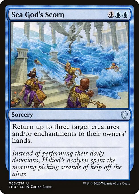 Sea God's Scorn, carta Magic di tipo Sorcery illustrata da Zoltan Boros