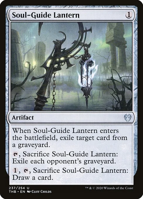 Soul-Guide Lantern, carta Magic di tipo Artifact illustrata da Cliff Childs