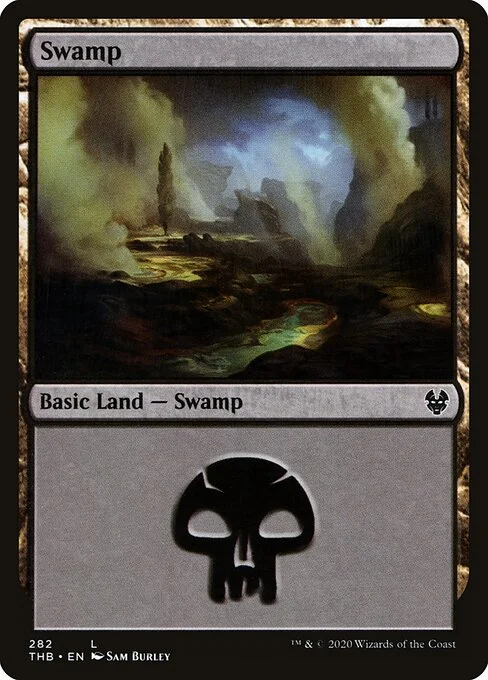 Swamp, carta Magic di tipo Basic Land — Swamp illustrata da Sam Burley