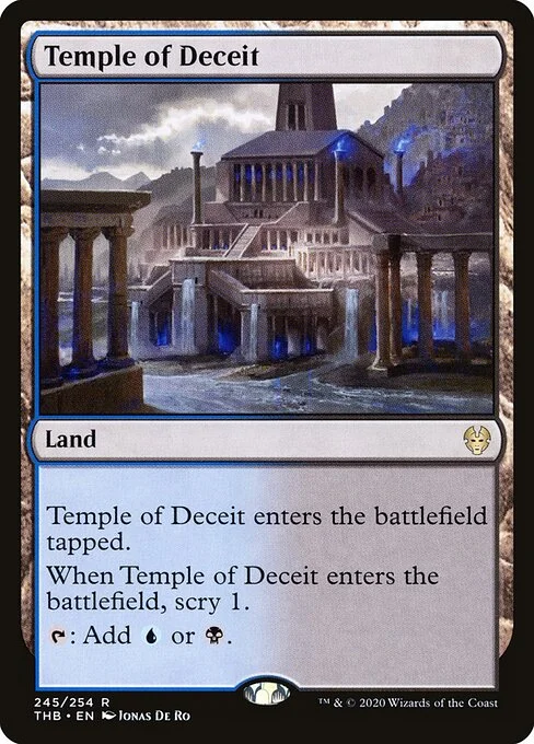 Temple of Deceit, carta Magic di tipo Land illustrata da Jonas De Ro