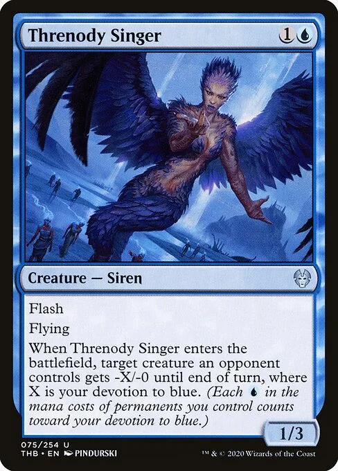 Threnody Singer, carta Magic di tipo Creature — Siren illustrata da PINDURSKI