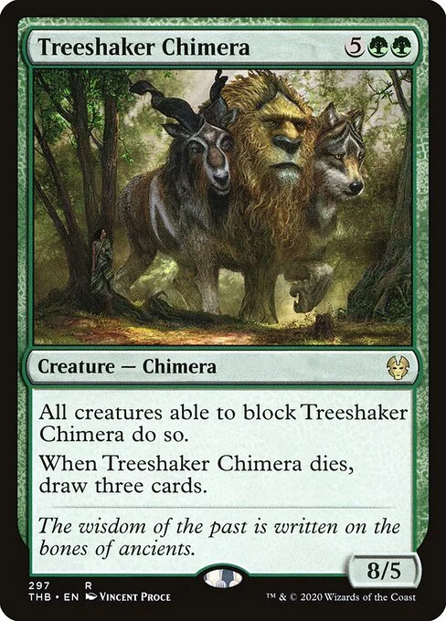 Treeshaker Chimera, carta Magic di tipo Creature — Chimera illustrata da Vincent Proce