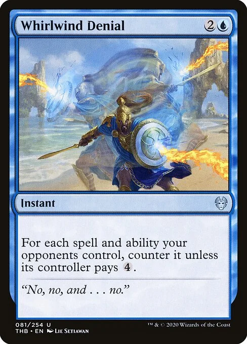 Whirlwind Denial, carta Magic di tipo Instant illustrata da Lie Setiawan