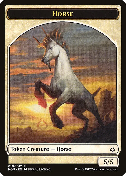 Horse, carta Magic di tipo Token Creature — Horse illustrata da Lucas Graciano