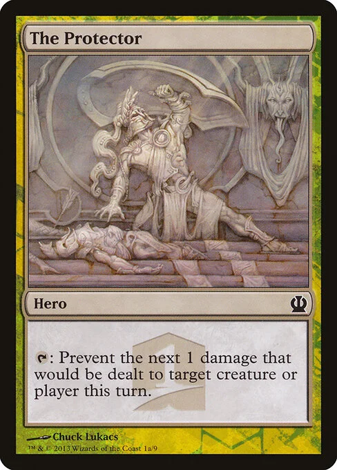 The Protector, carta Magic di tipo Hero illustrata da Chuck Lukacs