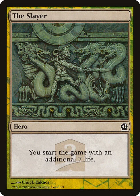 The Slayer, carta Magic di tipo Hero illustrata da Chuck Lukacs