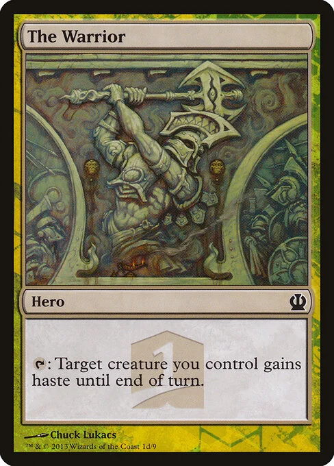 The Warrior, carta Magic di tipo Hero illustrata da Chuck Lukacs