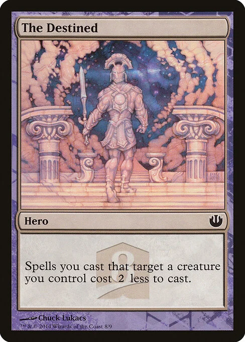 The Destined, carta Magic di tipo Hero illustrata da Chuck Lukacs