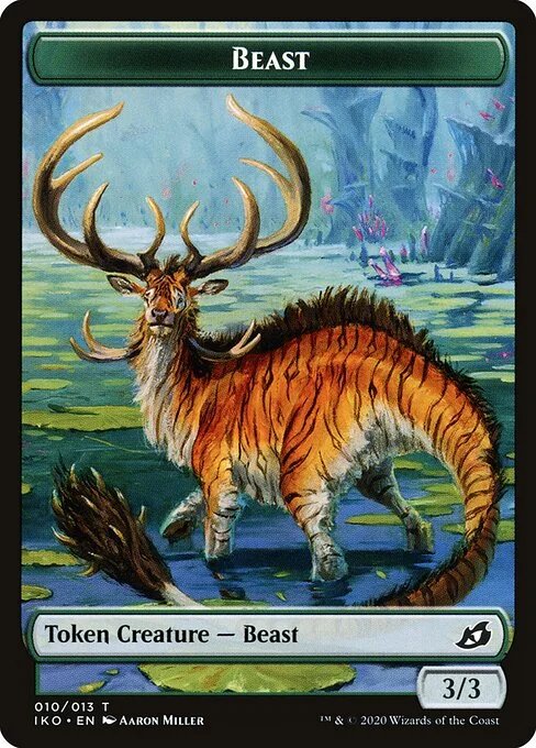 Beast, carta Magic di tipo Token Creature — Beast illustrata da Aaron Miller