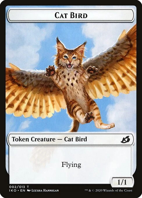 Cat Bird, carta Magic di tipo Token Creature — Cat Bird illustrata da Leesha Hannigan