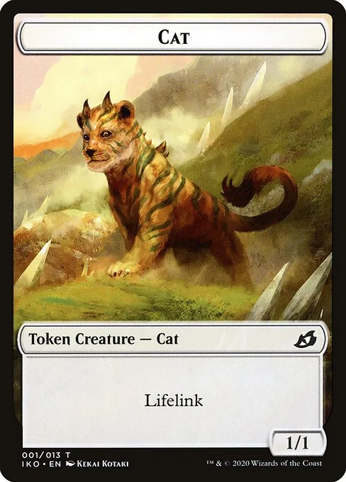 Cat, carta Magic di tipo Token Creature — Cat illustrata da Kekai Kotaki