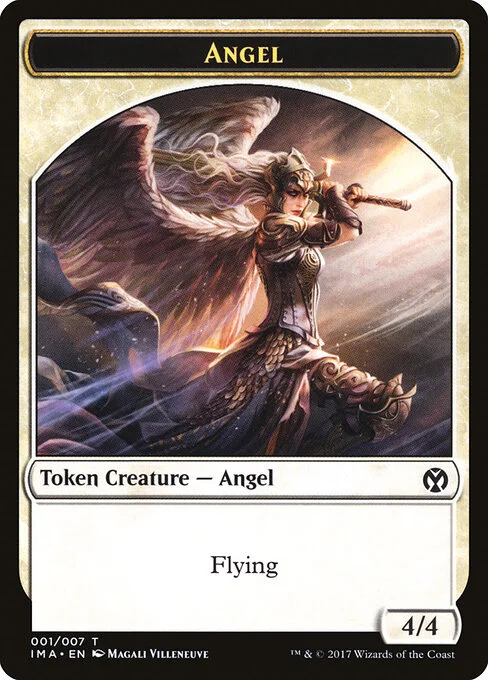 Angel, carta Magic di tipo Token Creature — Angel illustrata da Magali Villeneuve