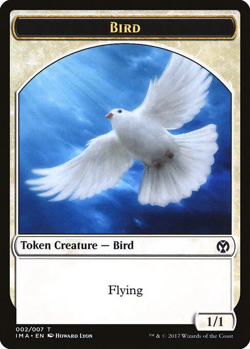 Bird, carta Magic di tipo Token Creature — Bird illustrata da Howard Lyon