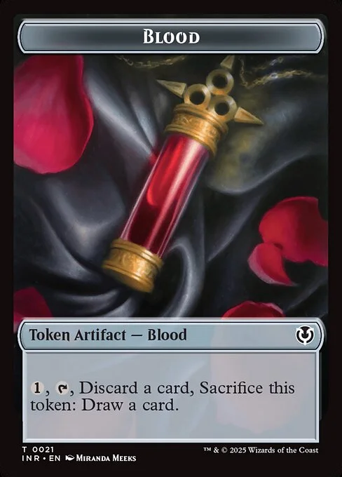 Blood, carta Magic di tipo Token Artifact — Blood illustrata da Miranda Meeks