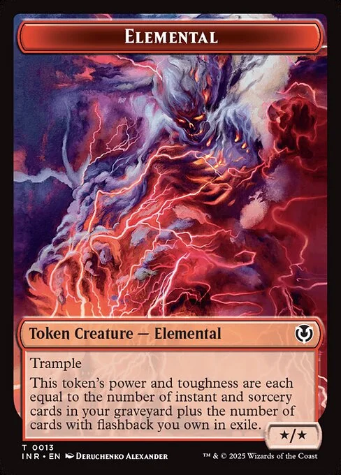 Elemental, carta Magic di tipo Token Creature — Elemental illustrata da Deruchenko Alexander