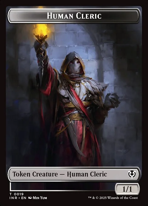 Human Cleric, carta Magic di tipo Token Creature — Human Cleric illustrata da Min Yum