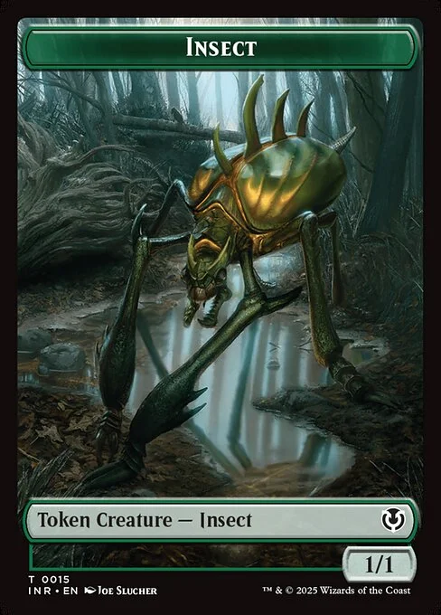 Insect, carta Magic di tipo Token Creature — Insect illustrata da Joe Slucher