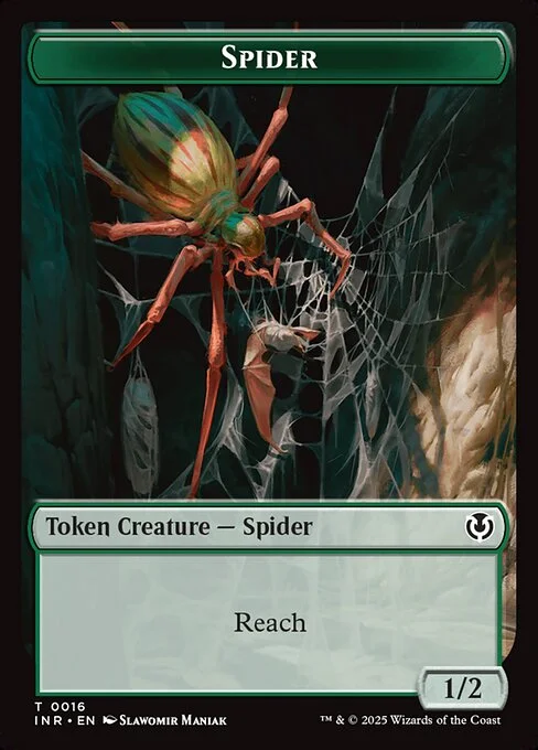 Spider, carta Magic di tipo Token Creature — Spider illustrata da Slawomir Maniak
