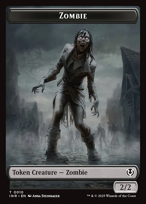 Zombie, carta Magic di tipo Token Creature — Zombie illustrata da Anna Steinbauer