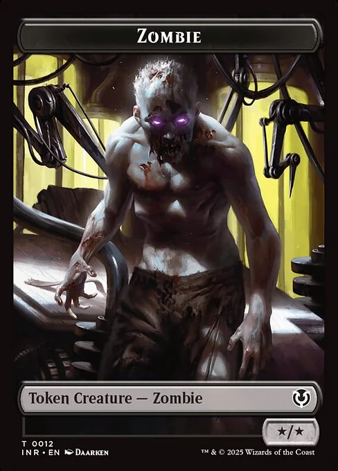 Zombie, carta Magic di tipo Token Creature — Zombie illustrata da Daarken