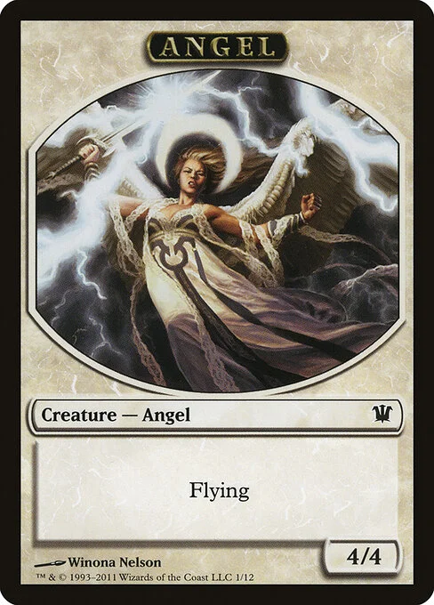 Angel, carta Magic di tipo Token Creature — Angel illustrata da Winona Nelson