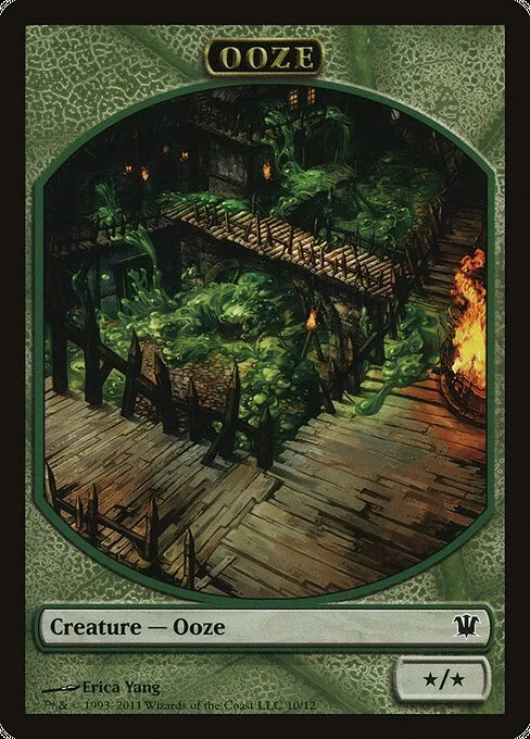 Ooze, carta Magic di tipo Token Creature — Ooze illustrata da Erica Yang
