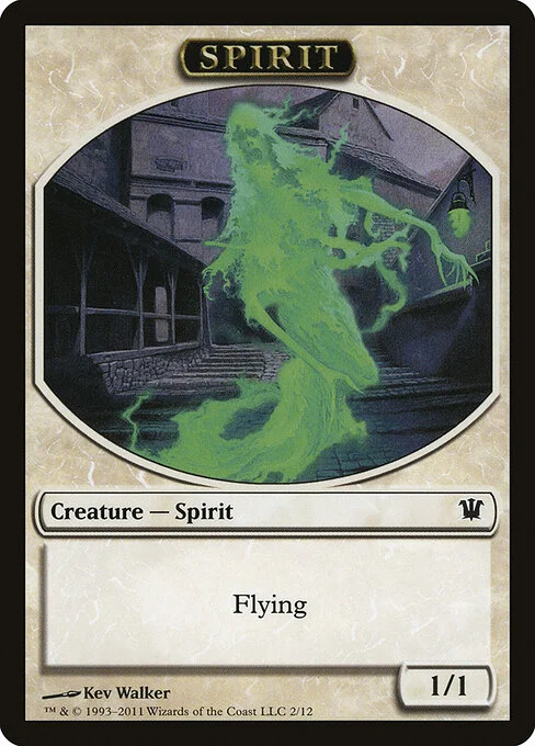 Spirit, carta Magic di tipo Token Creature — Spirit illustrata da Kev Walker