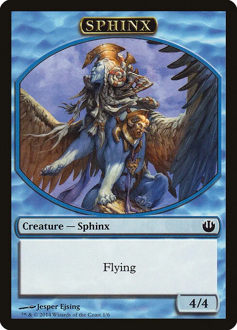 Sphinx, carta Magic di tipo Token Creature — Sphinx illustrata da Jesper Ejsing