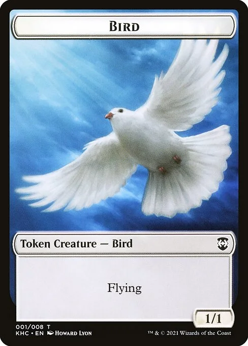 Bird, carta Magic di tipo Token Creature — Bird illustrata da Howard Lyon