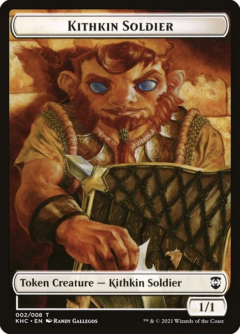 Kithkin Soldier, carta Magic di tipo Token Creature — Kithkin Soldier illustrata da Randy Gallegos