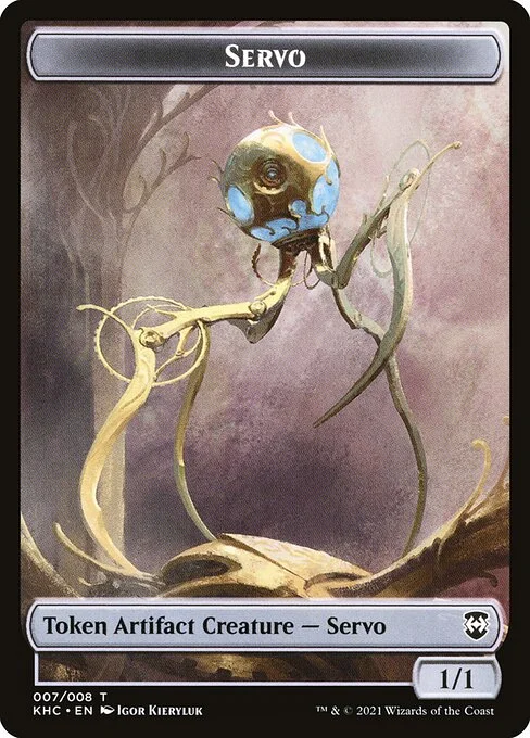 Servo, carta Magic di tipo Token Artifact Creature — Servo illustrata da Igor Kieryluk