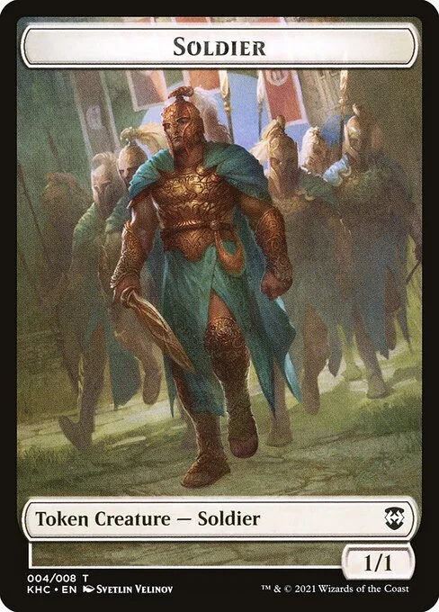 Soldier, carta Magic di tipo Token Creature — Soldier illustrata da Svetlin Velinov