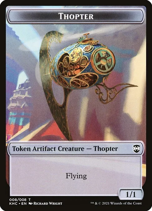 Thopter, carta Magic di tipo Token Artifact Creature — Thopter illustrata da Richard Wright