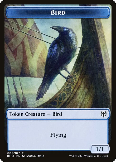 Bird, carta Magic di tipo Token Creature — Bird illustrata da Jason A. Engle
