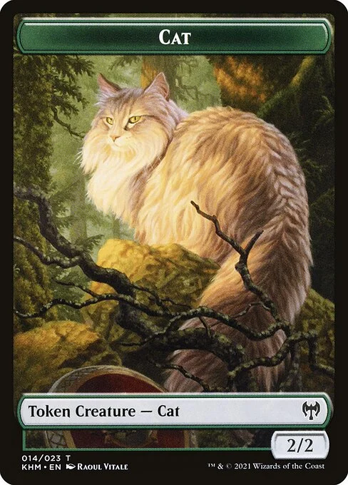 Cat, carta Magic di tipo Token Creature — Cat illustrata da Raoul Vitale