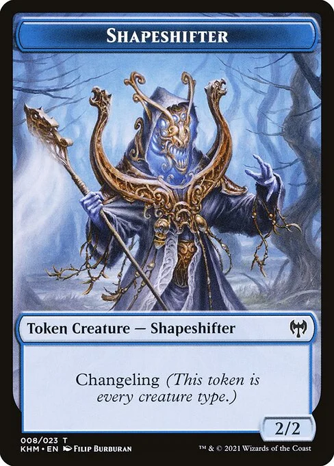 Shapeshifter, carta Magic di tipo Token Creature — Shapeshifter illustrata da Filip Burburan