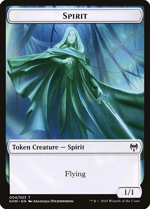 Spirit, carta Magic di tipo Token Creature — Spirit illustrata da Anastasia Ovchinnikova