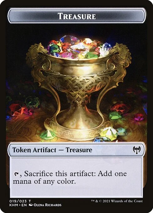 Treasure, carta Magic di tipo Token Artifact — Treasure illustrata da Olena Richards