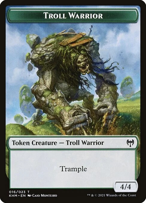 Troll Warrior, carta Magic di tipo Token Creature — Troll Warrior illustrata da Caio Monteiro