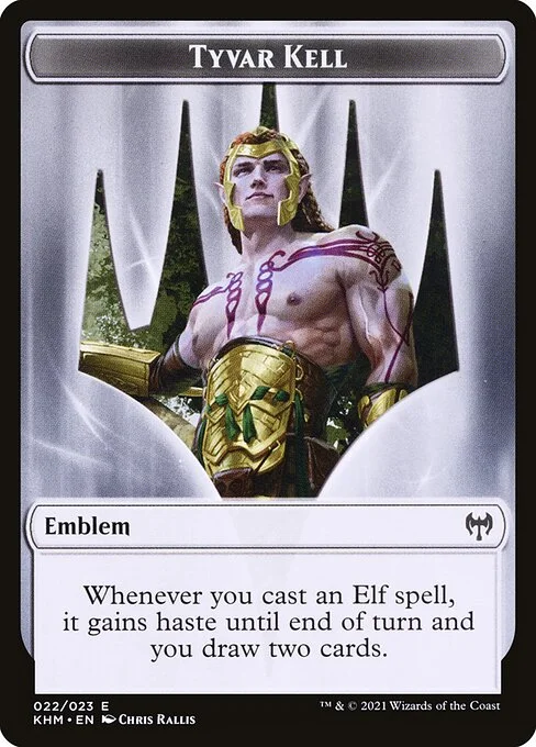 Tyvar Kell Emblem, carta Magic di tipo Emblem illustrata da Chris Rallis