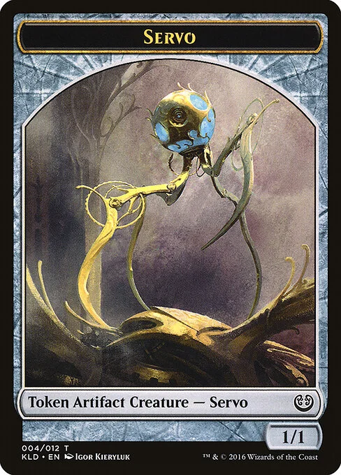 Servo, carta Magic di tipo Token Artifact Creature — Servo illustrata da Igor Kieryluk