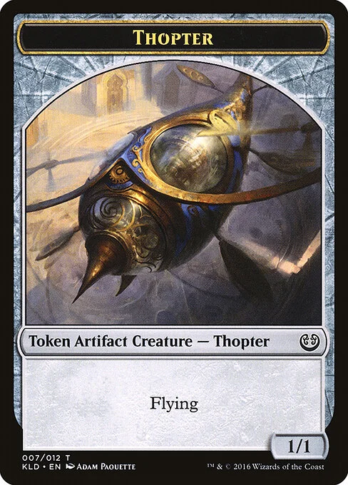 Thopter, carta Magic di tipo Token Artifact Creature — Thopter illustrata da Adam Paquette
