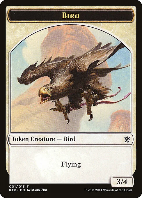 Bird, carta Magic di tipo Token Creature — Bird illustrata da Mark Zug