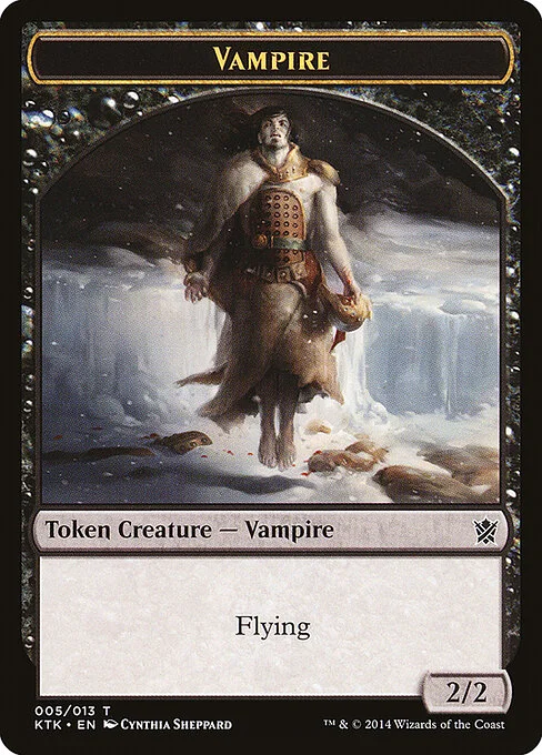 Vampire, carta Magic di tipo Token Creature — Vampire illustrata da Cynthia Sheppard